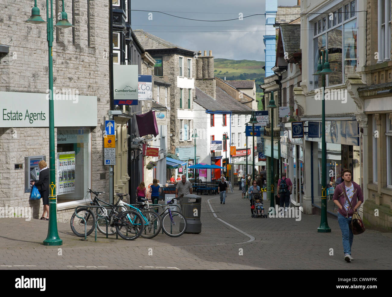 Finkle Street, Kendal, Cumbria, England UK Stock Photo Alamy