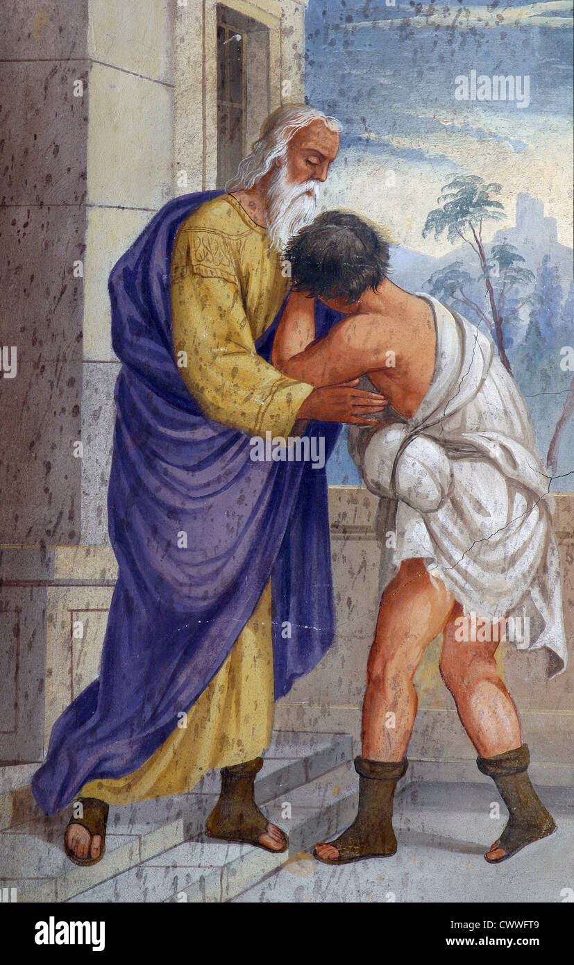 The Return of the Prodigal Son Stock Photo