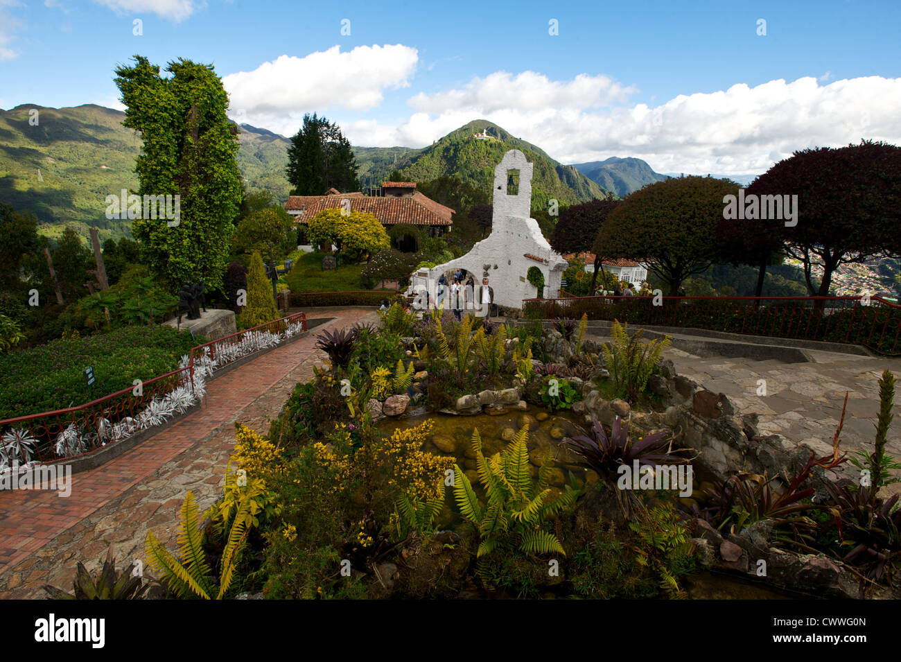 Beautiful park in Bogota, Colombia, South America Stock Photo