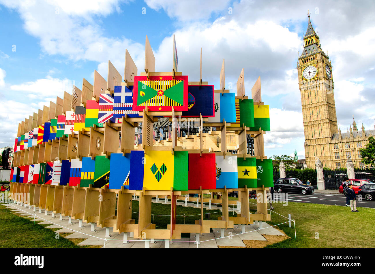House of Flags Westminster London England Great Britain UK Stock Photo