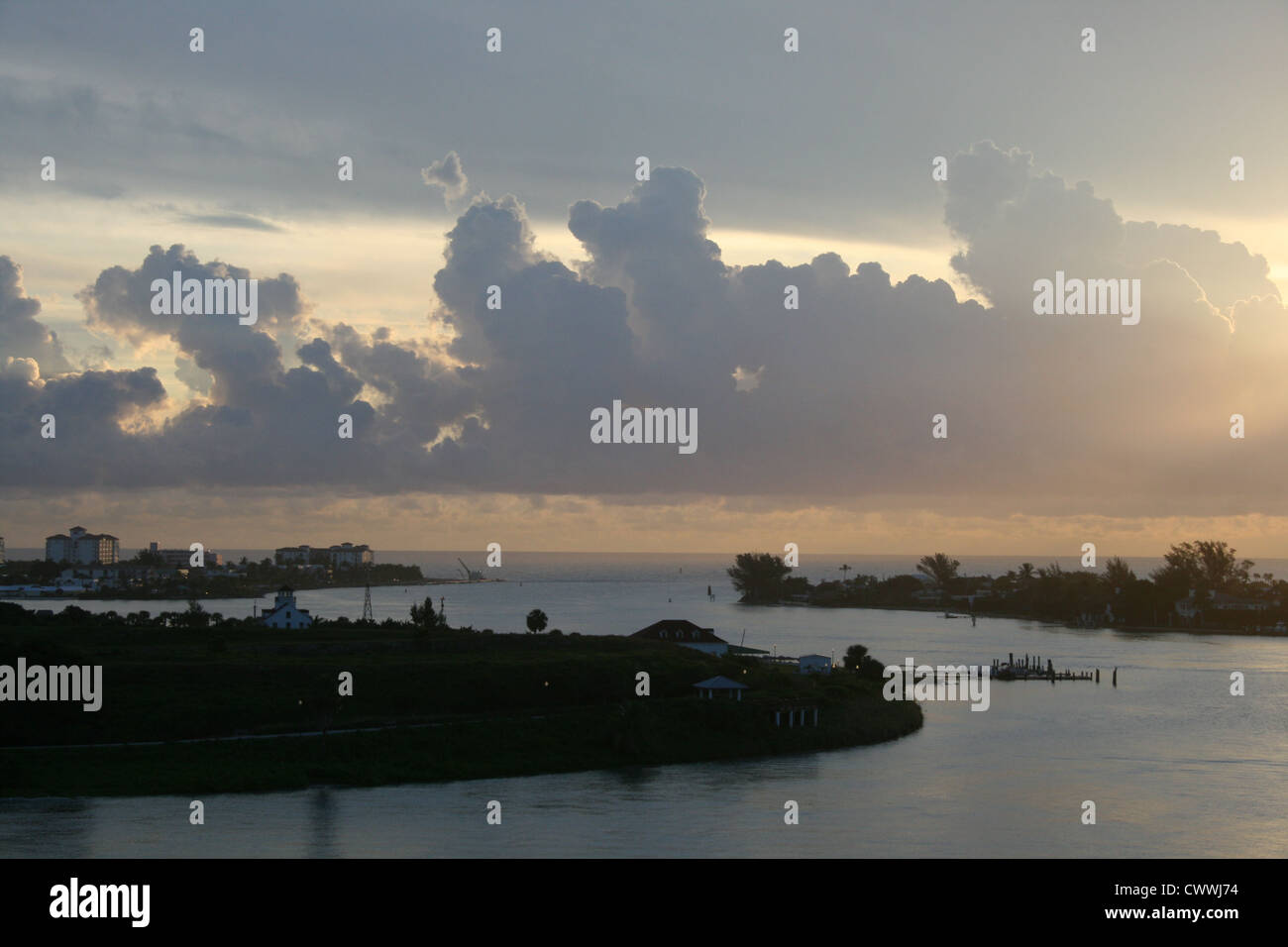 Palm Beach FL Coastal waterway atlantic ocean Stock Photo