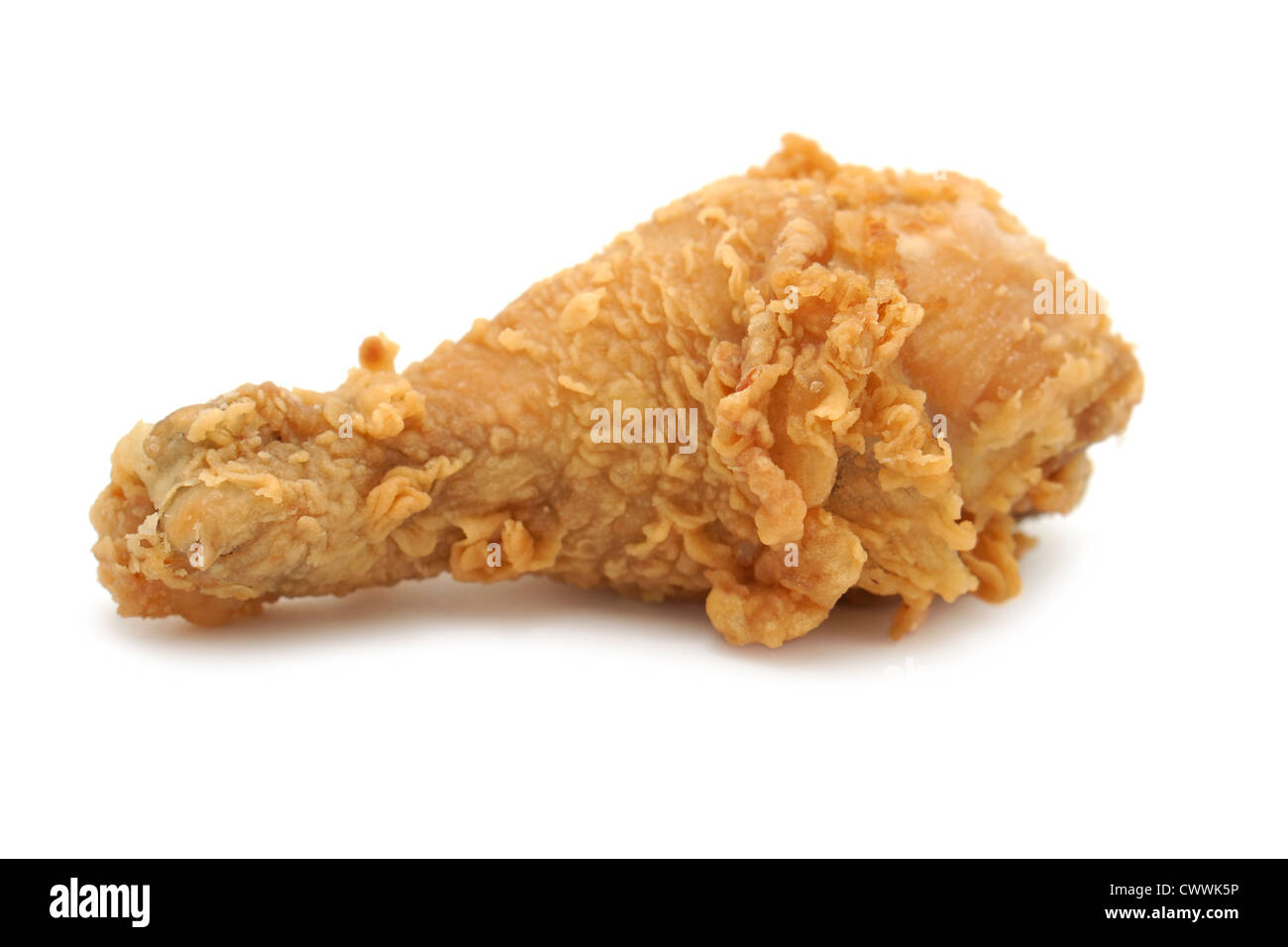 Chicken, Deep Fried Crispy Battered Drumstick Stock Photo