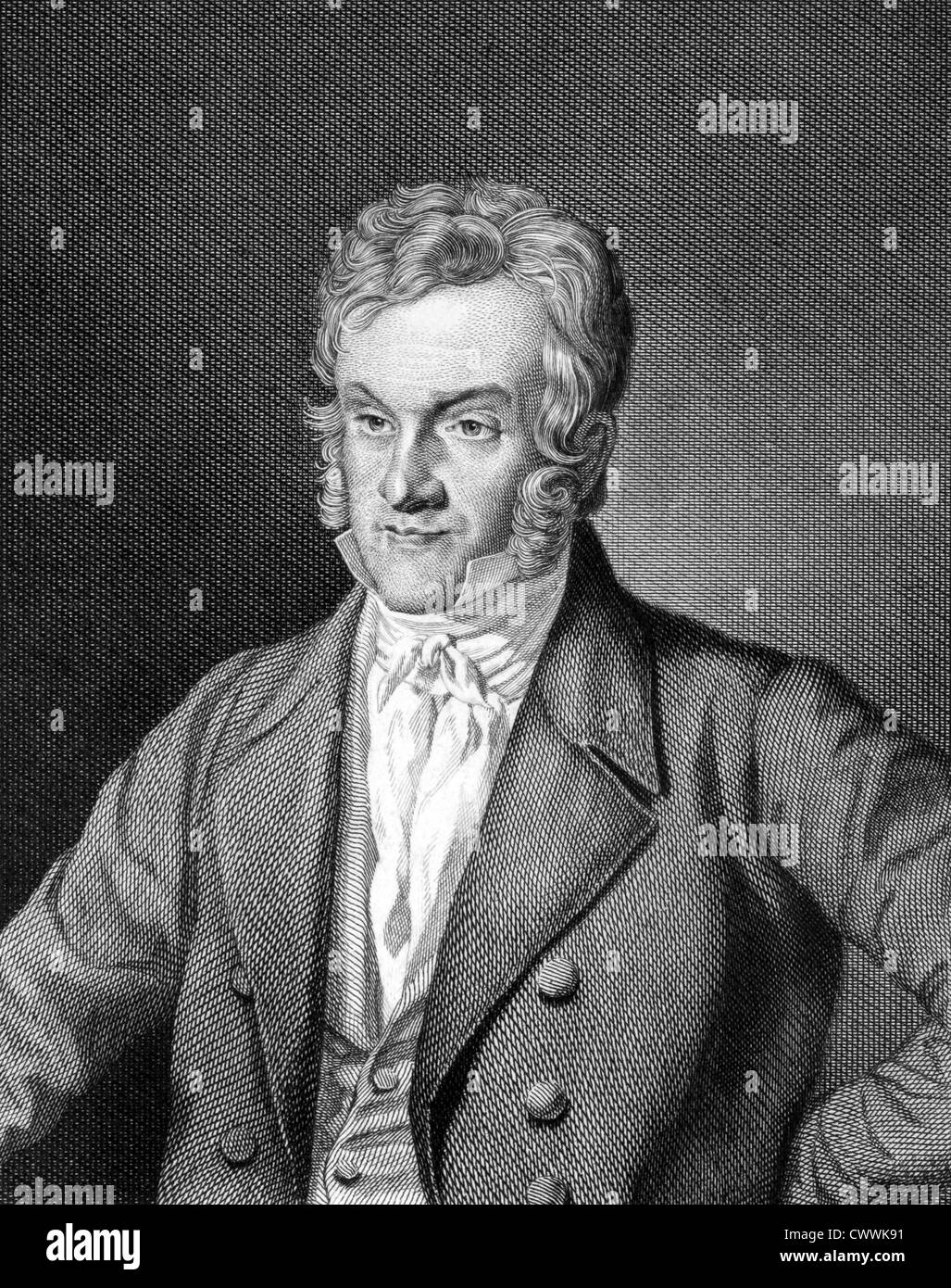 Carl Mittermaier (1787-1867) on engraving from 1859. German jurist. Stock Photo
