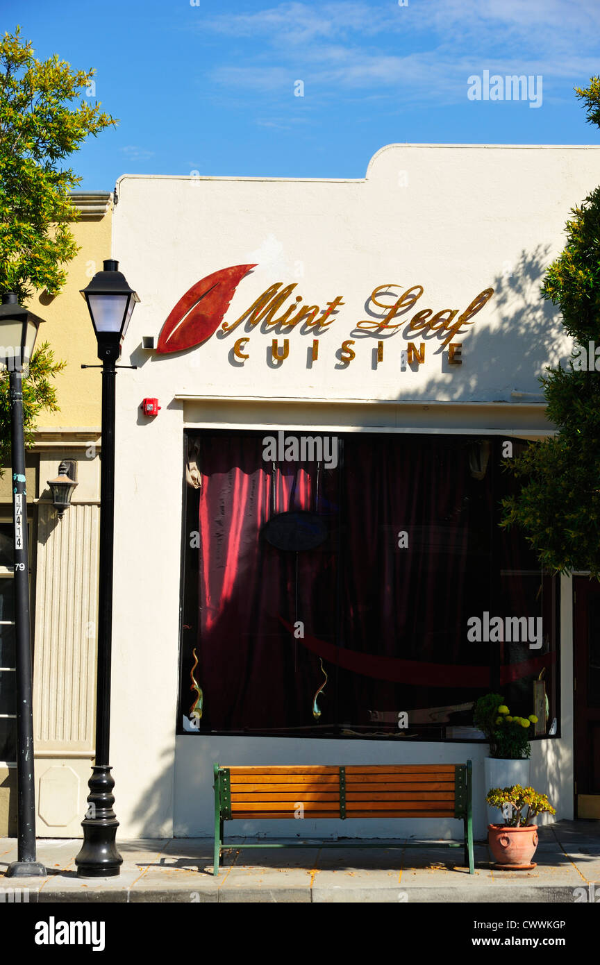 The Mint Leaf Cuisine, Saratoga CA Stock Photo Alamy