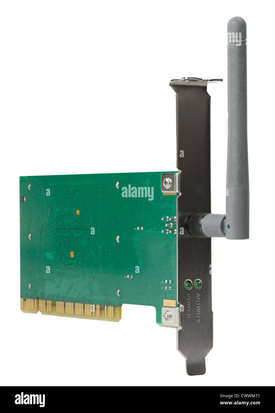 Wireless card for computer on the Wi-Fi technology Stock Photo