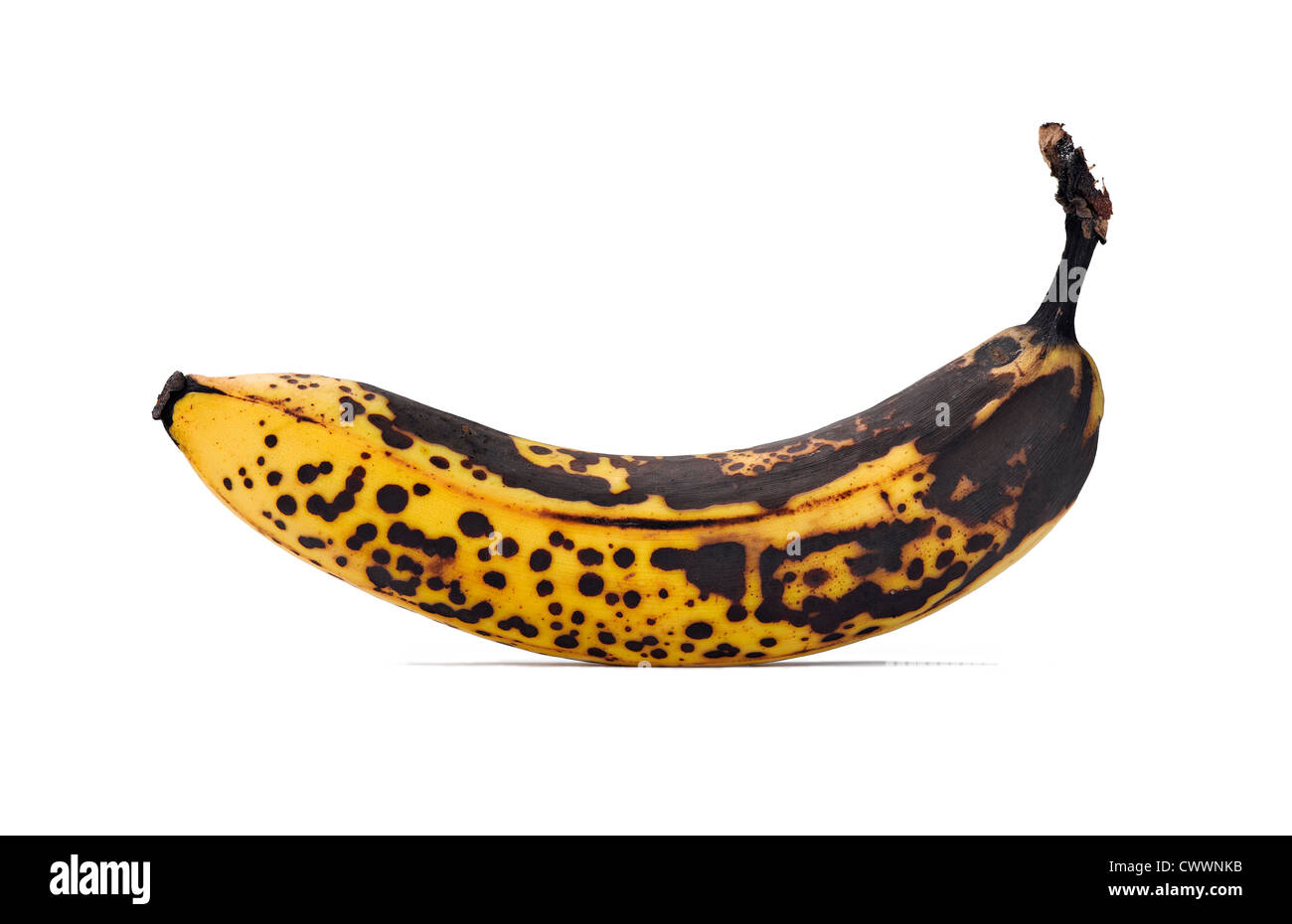 rotten banana isolated on a white background Stock Photo Alamy