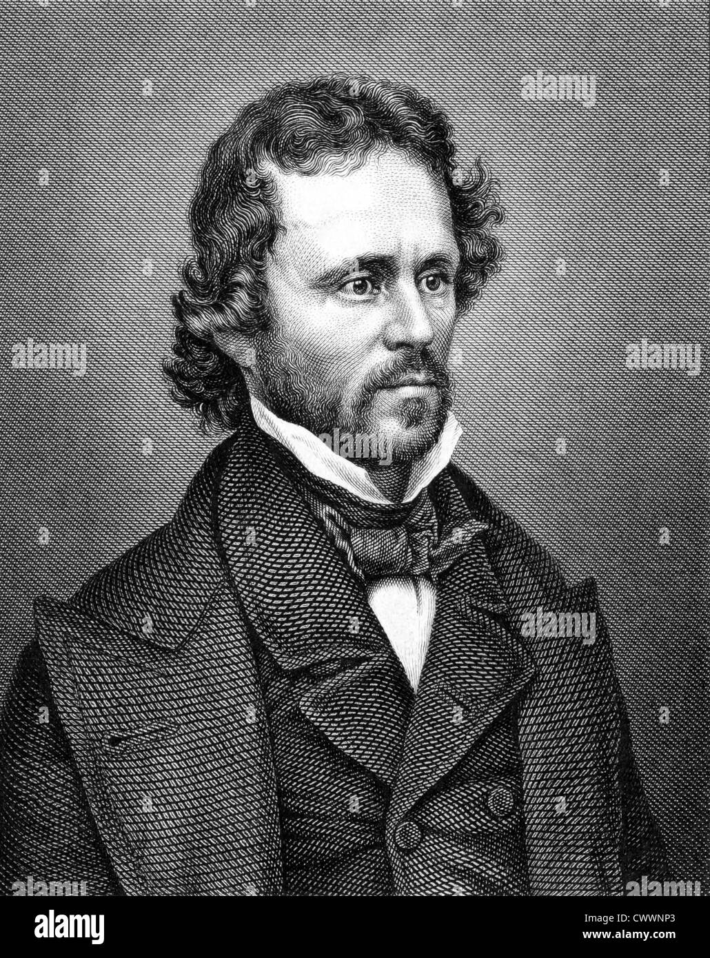 John Charles Fremont (1813-1890) on engraving from 1859. American ...