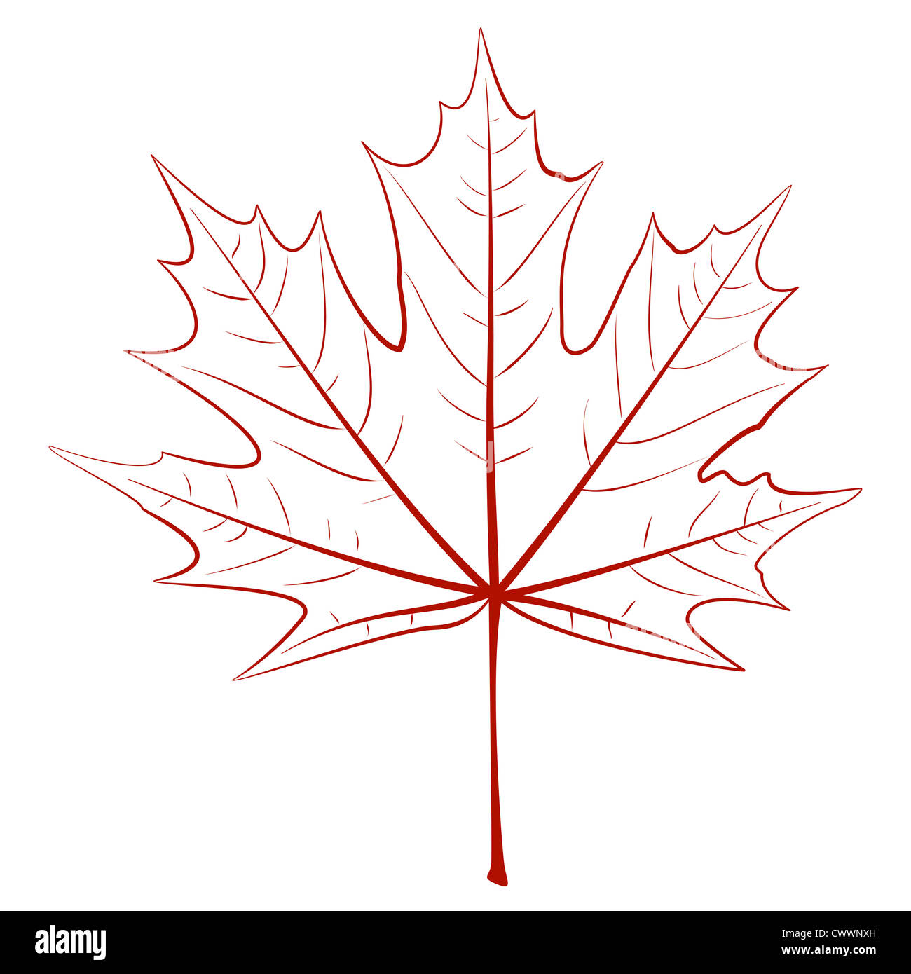 Maple leaf icon silhouette hi-res stock photography and images - Alamy