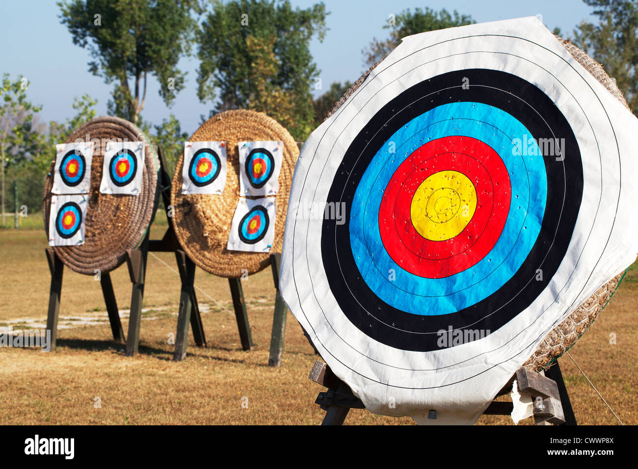 Archery target board hires stock photography and images Alamy