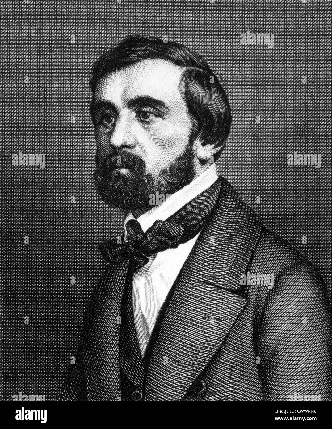 Ludwig Simon (1819-1872) on engraving from 1859. German politician ...