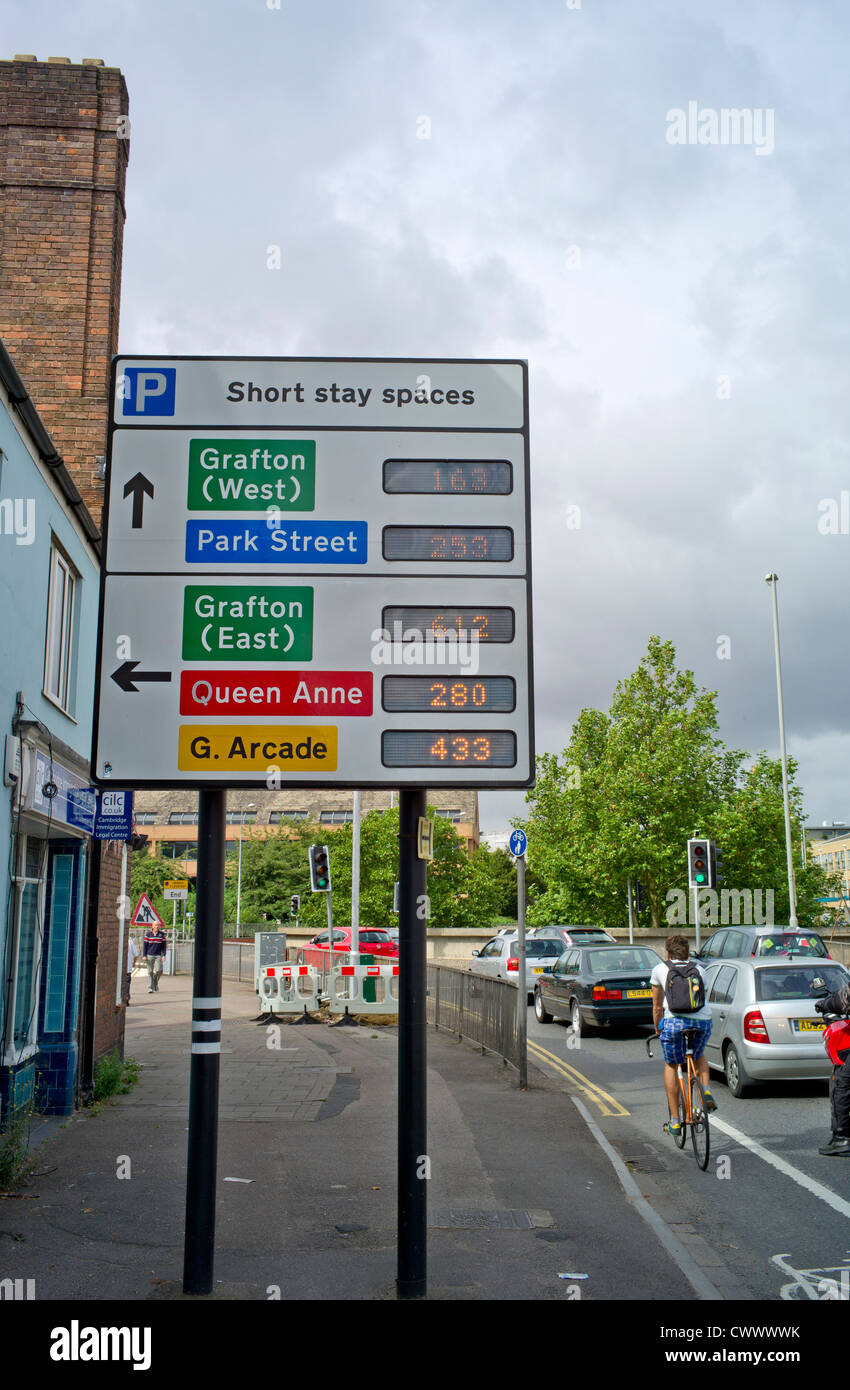 Car parking sign Newmarket Road Cambridge England Stock Photo Alamy