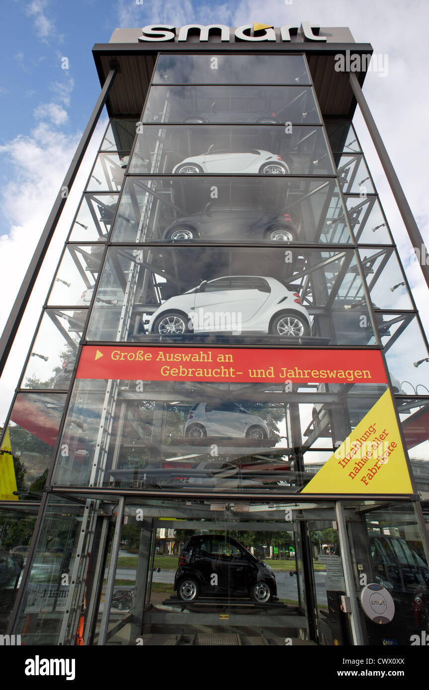 Smart car dealership storage and display unit Stock Photo Alamy