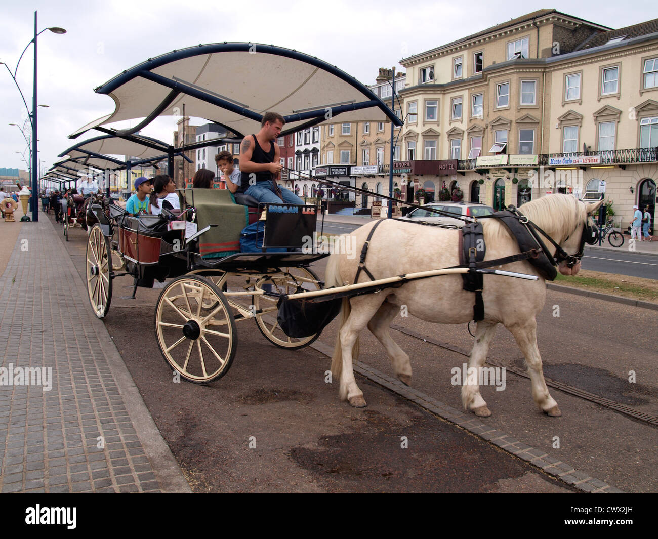 Horse carriage ride great yarmouth hires stock photography and images
