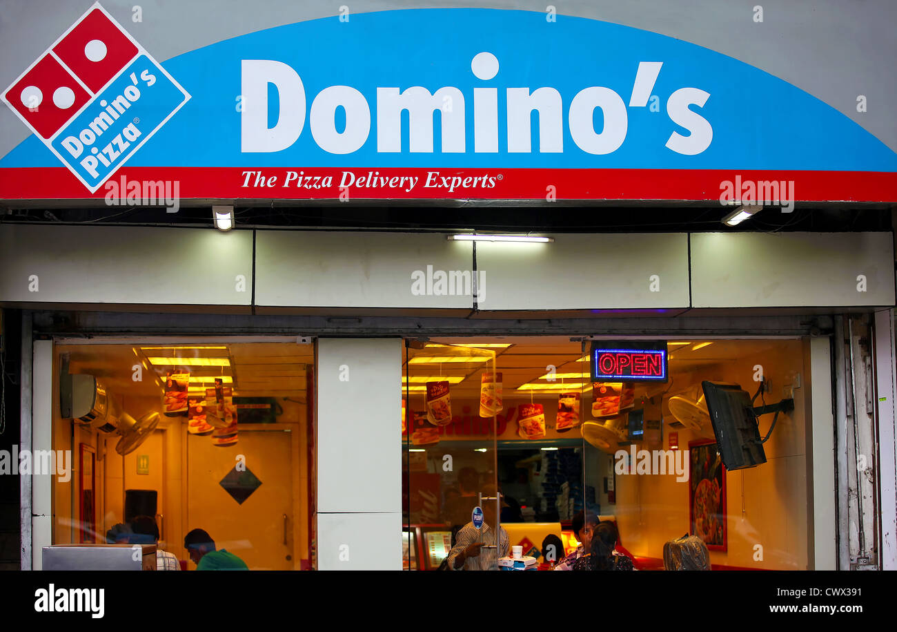 Domino's Pizza Fast Food  Restaurant Stock Photo