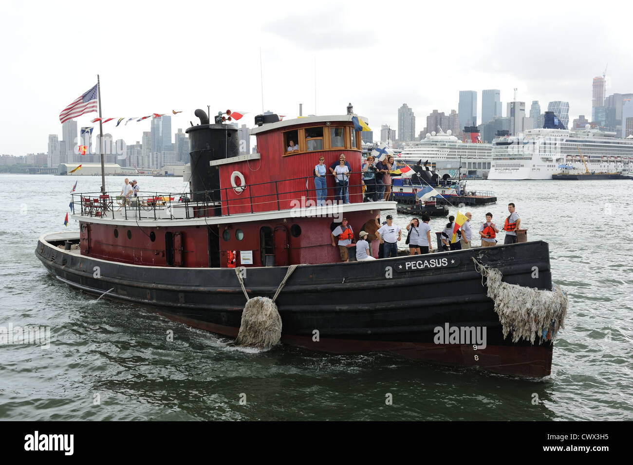 Pegasus was built in1907 for the Standard Oil Company of New Jersey. She is  now on the National Register of Historic Places Stock Photo - Alamy