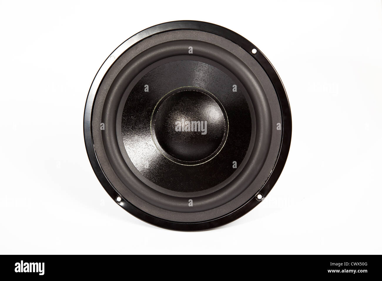 Audio speaker on white background Stock Photo