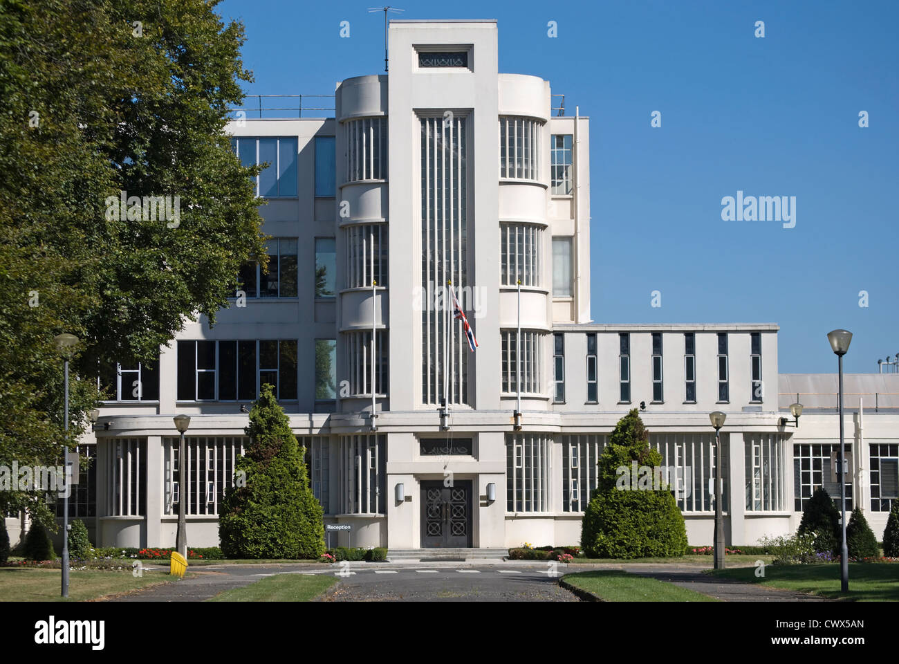 art deco style main building of the former nestle factory, design by wallis gilbert and partners, hayes, middlesex, england Stock Photo
