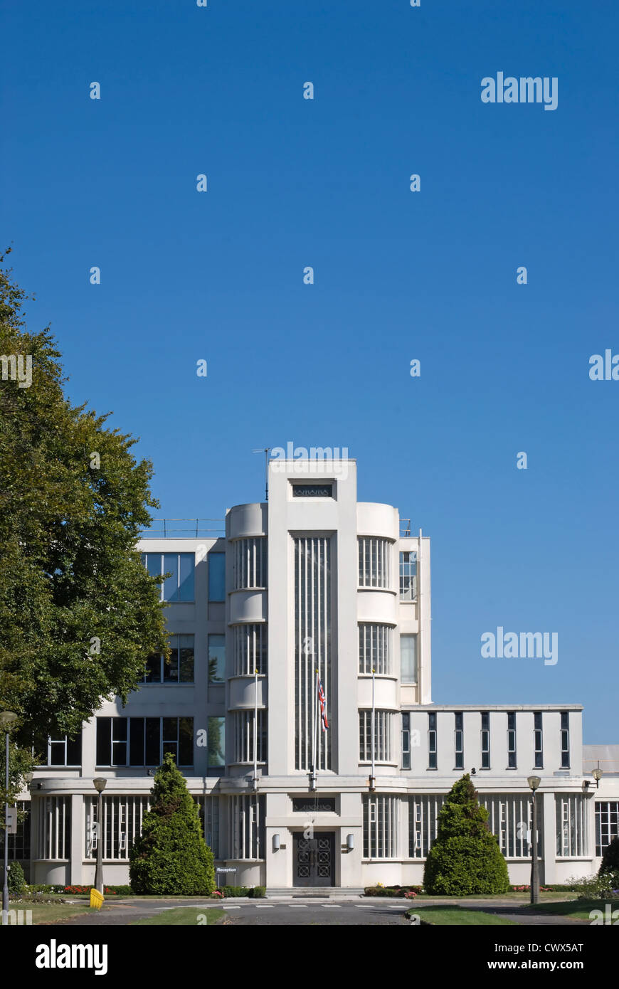 art deco style main building of the former nestle factory, wallis gilbert and partners, hayes, middlesex, england Stock Photo