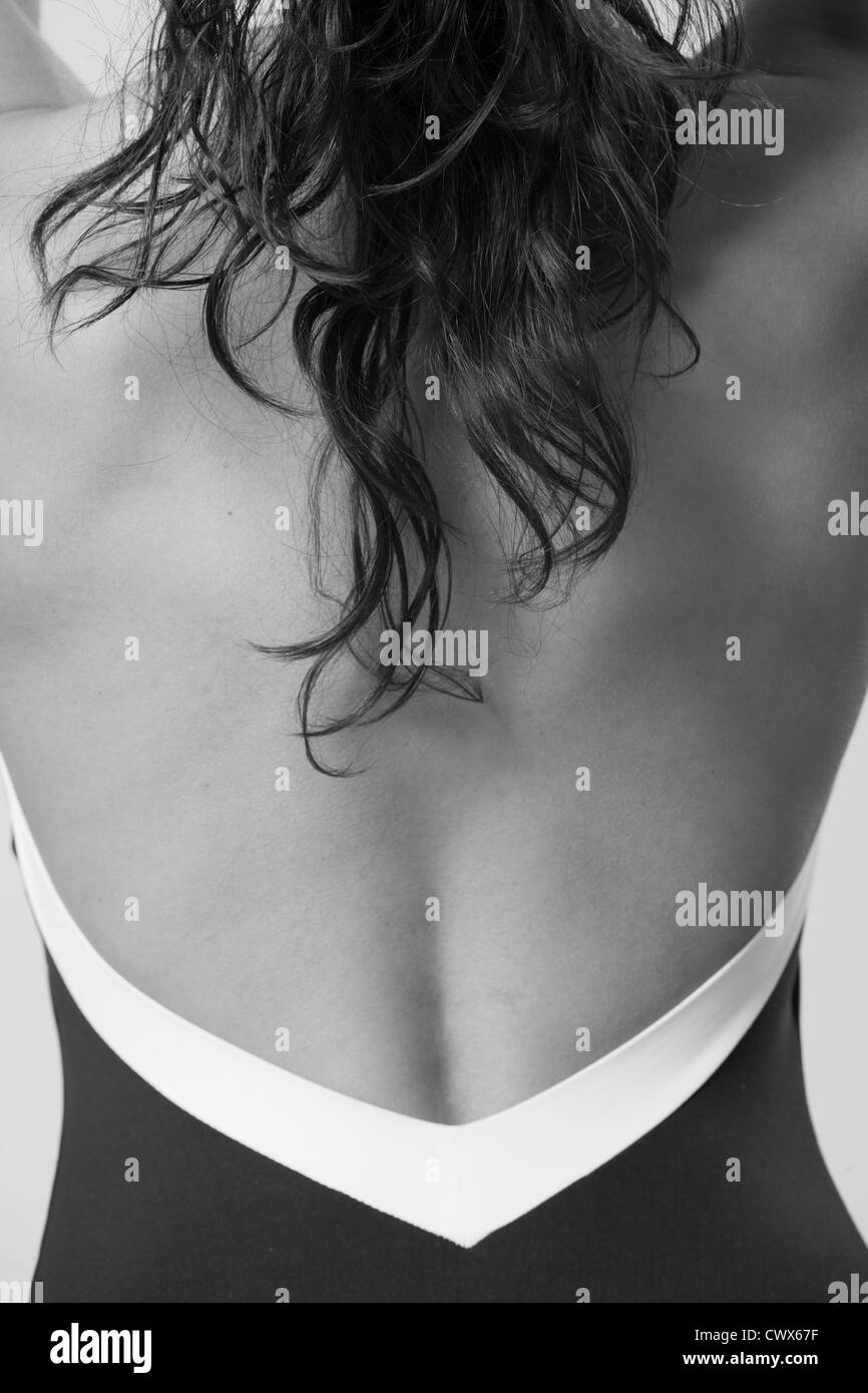 Woman female back Black and White Stock Photos & Images - Alamy
