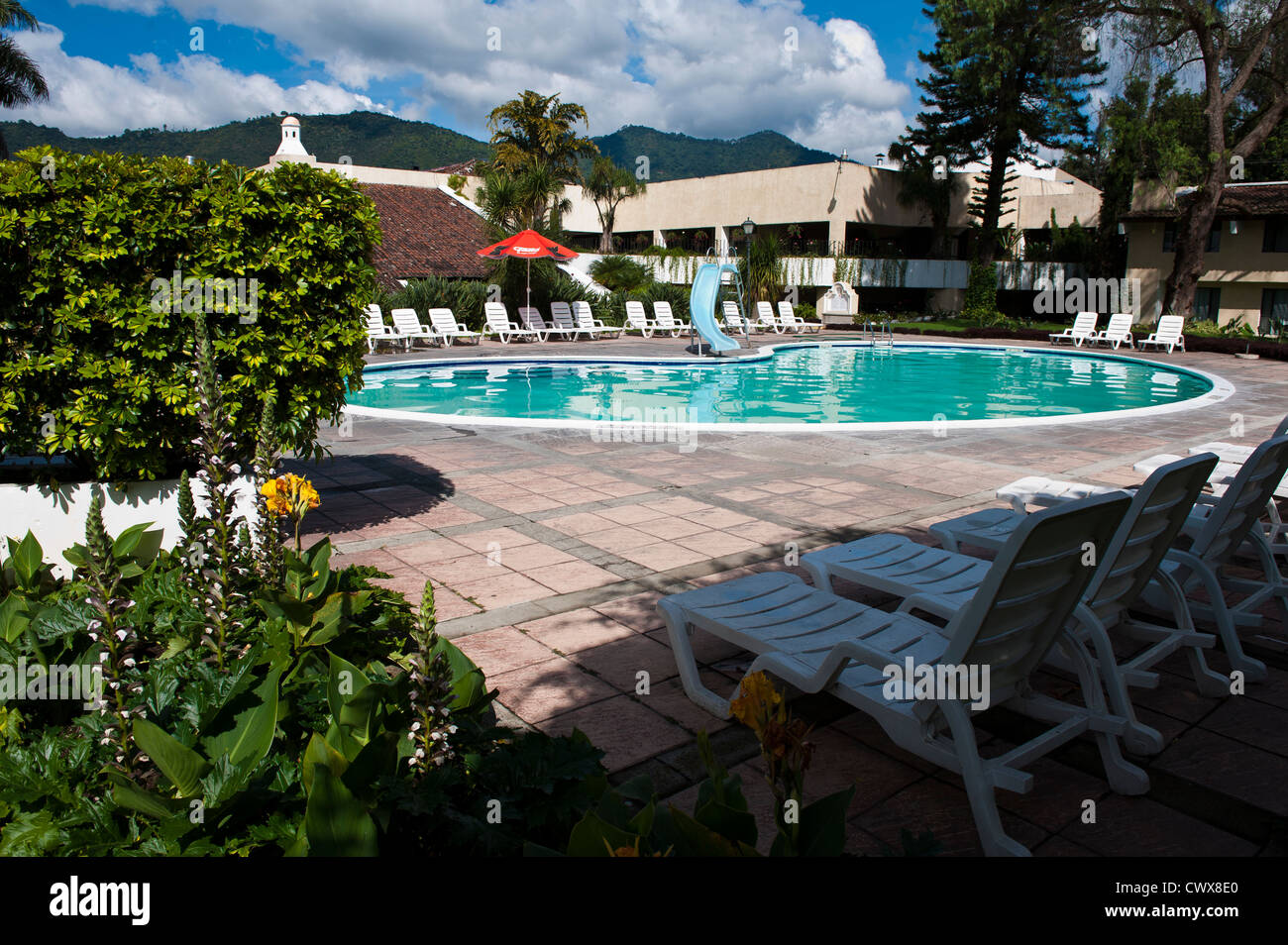 Hotel Soleil La Antigua, Antigua, Guatemala, Central America. Stock Photo