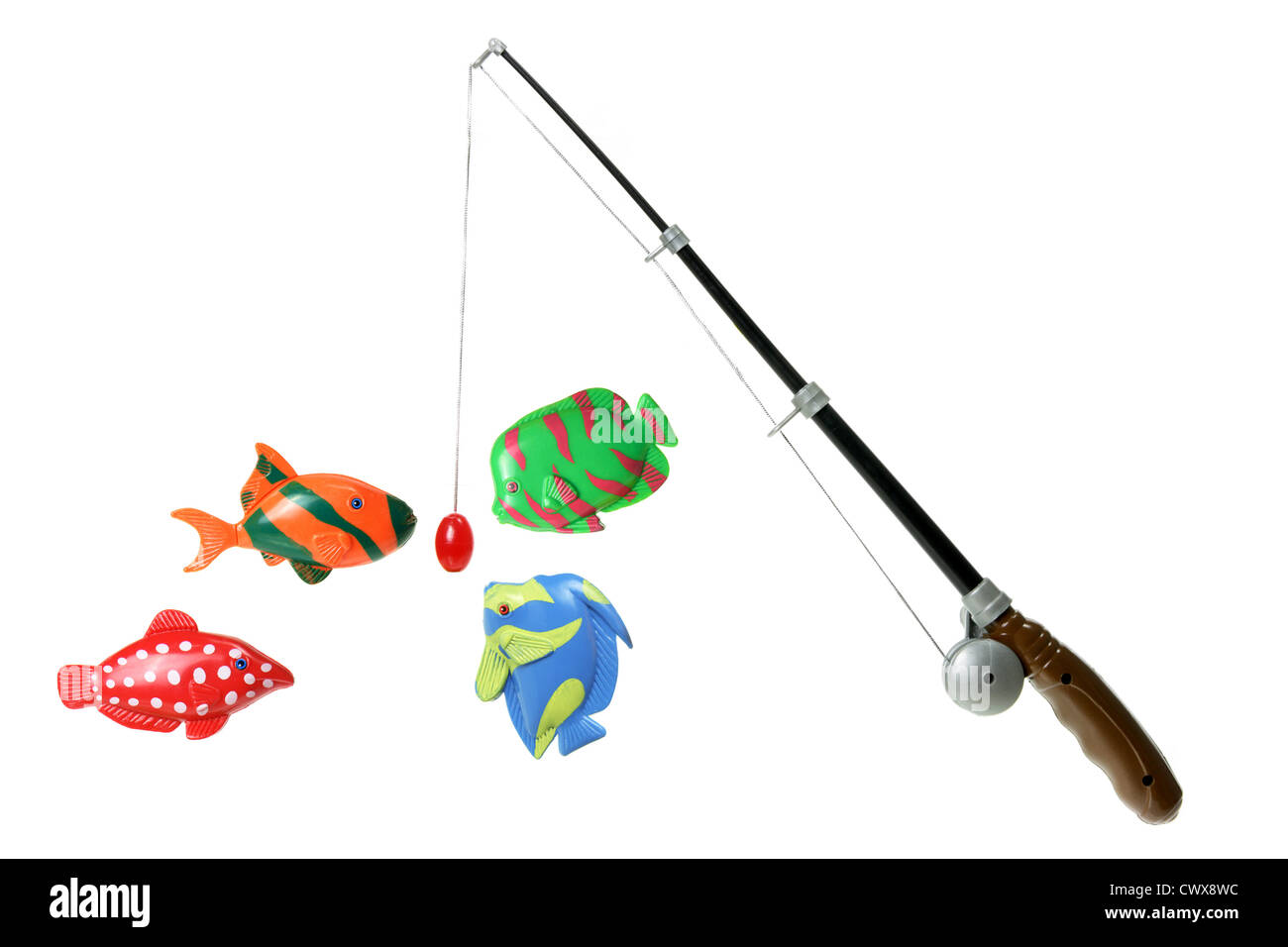 Real Catch Miniature Mini Fishing Gear Mascot Fishing Rod, Reel