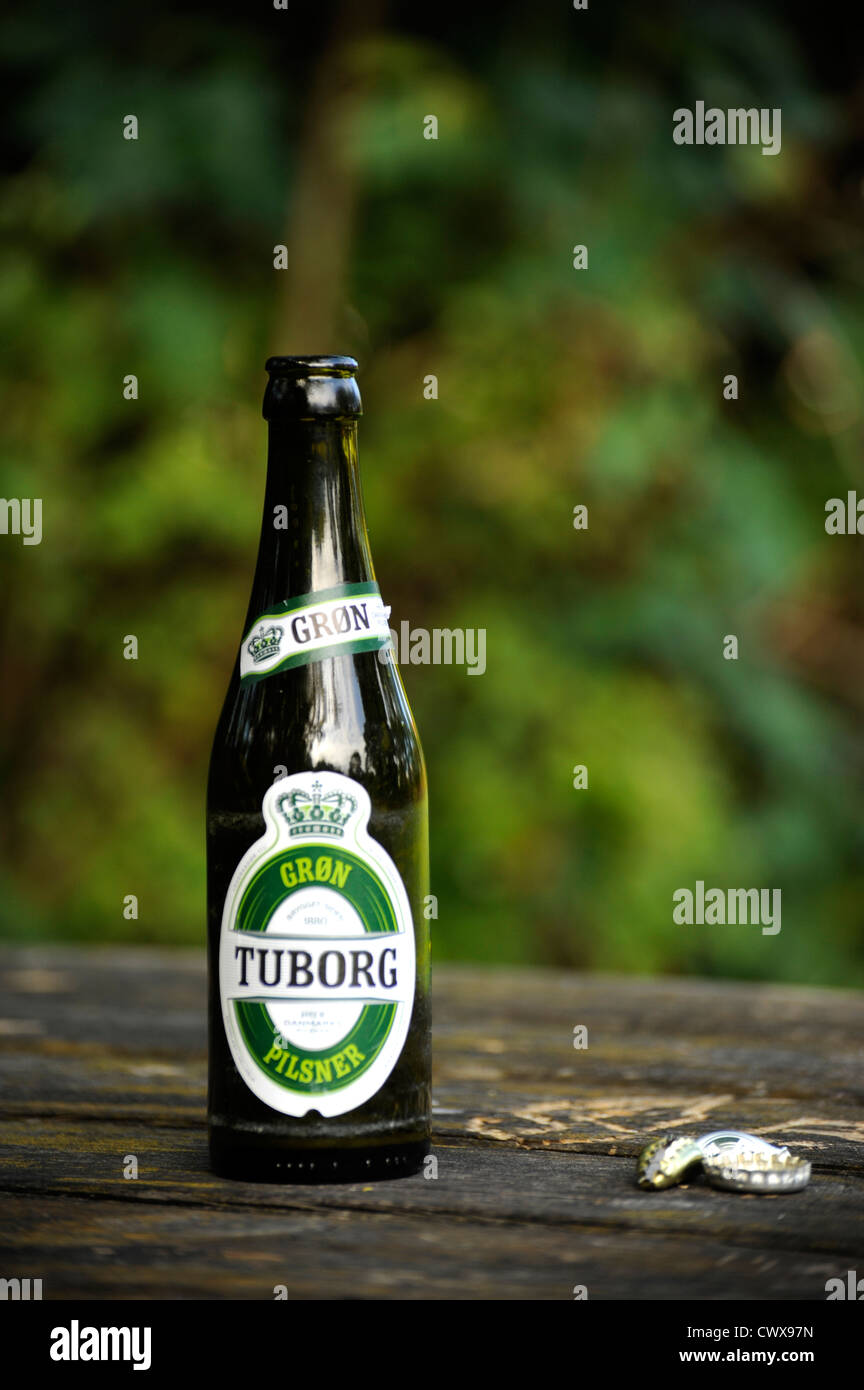Bottle of Tuborg beer Stock Photo - Alamy