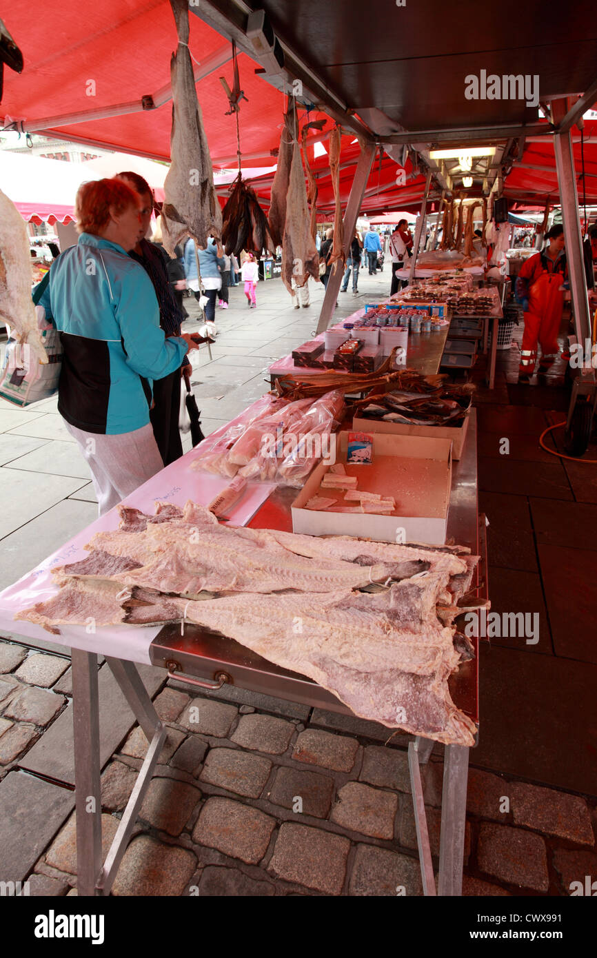 The fish market, Bergen, Norway Stock Photo Alamy
