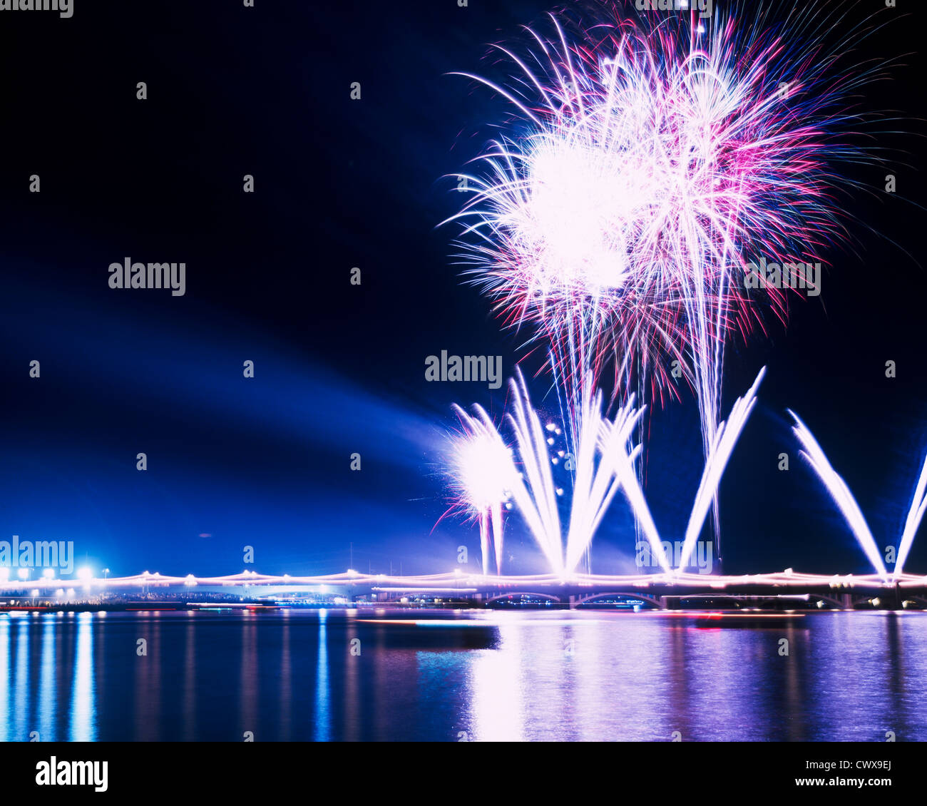 A fantastic fourth of July at Tempe Town Lake, Arizona Stock Photo Alamy
