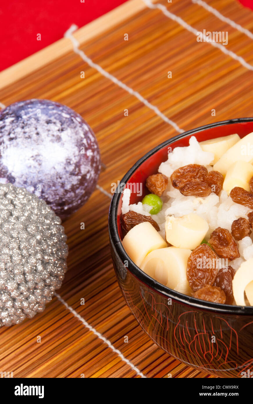 Brazilian Christmas appetizer based on rice and raisins Stock Photo - Alamy