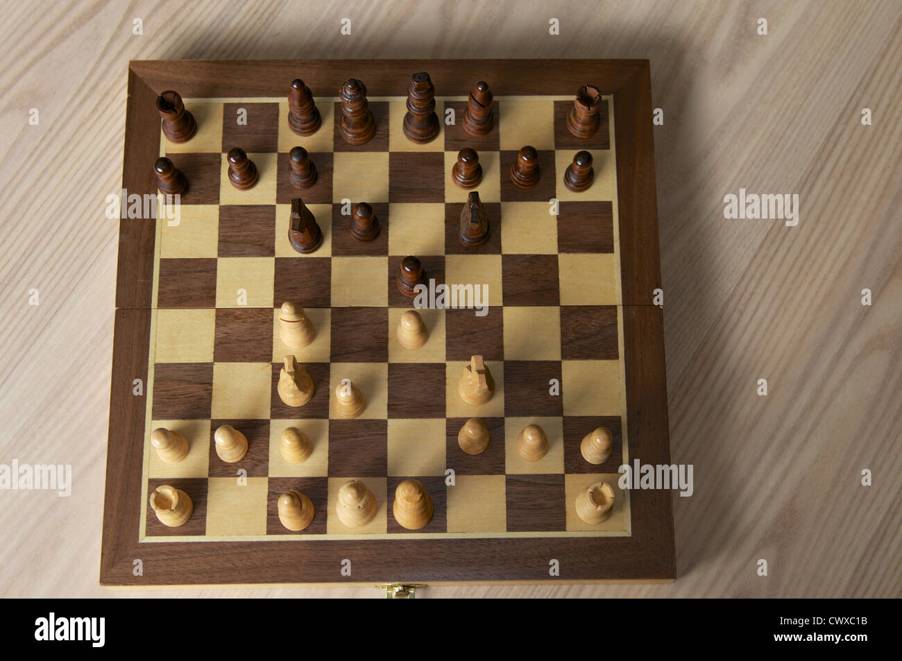Classic International Chess board Stock Photo