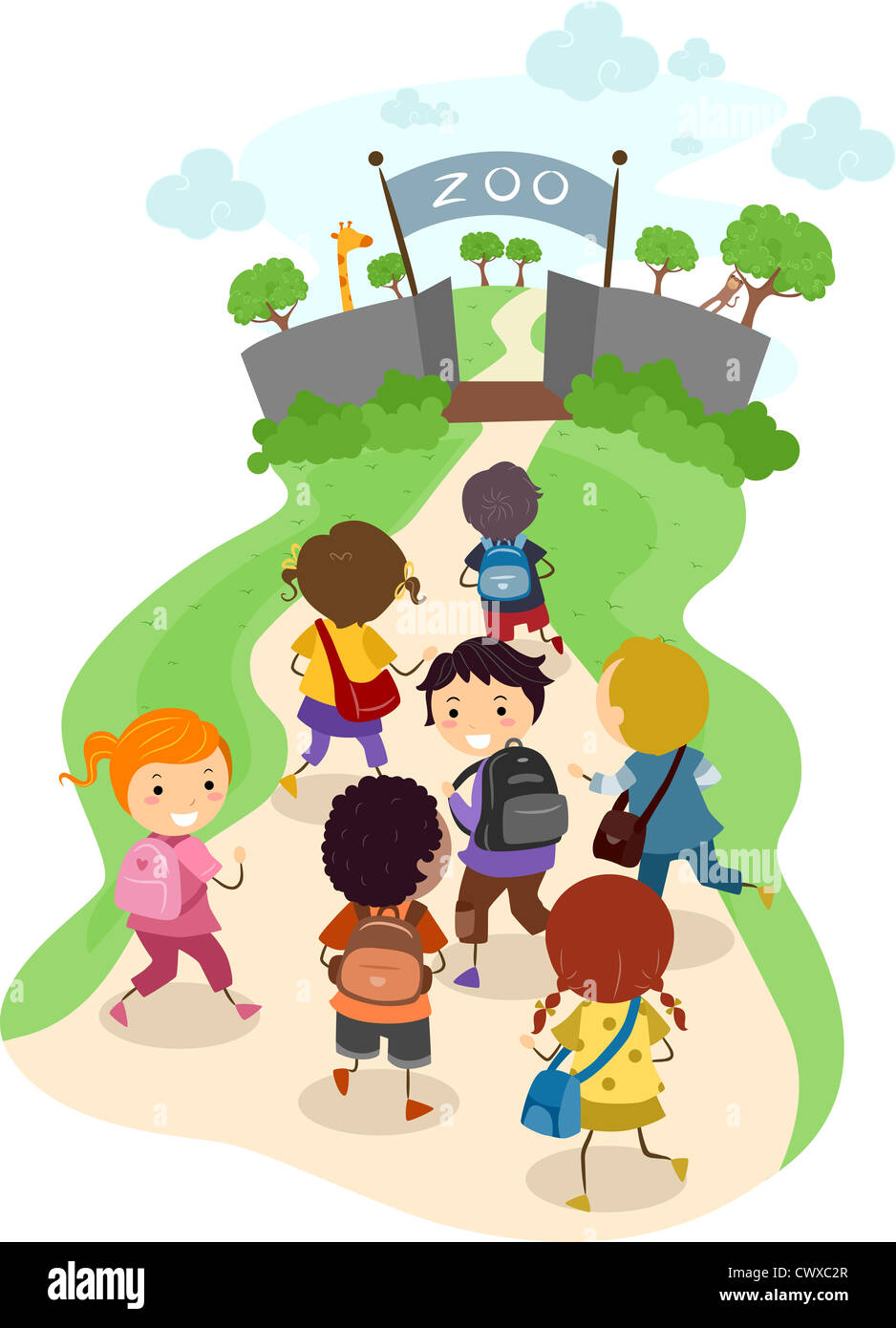 School children zoo trip hires stock photography and images Alamy