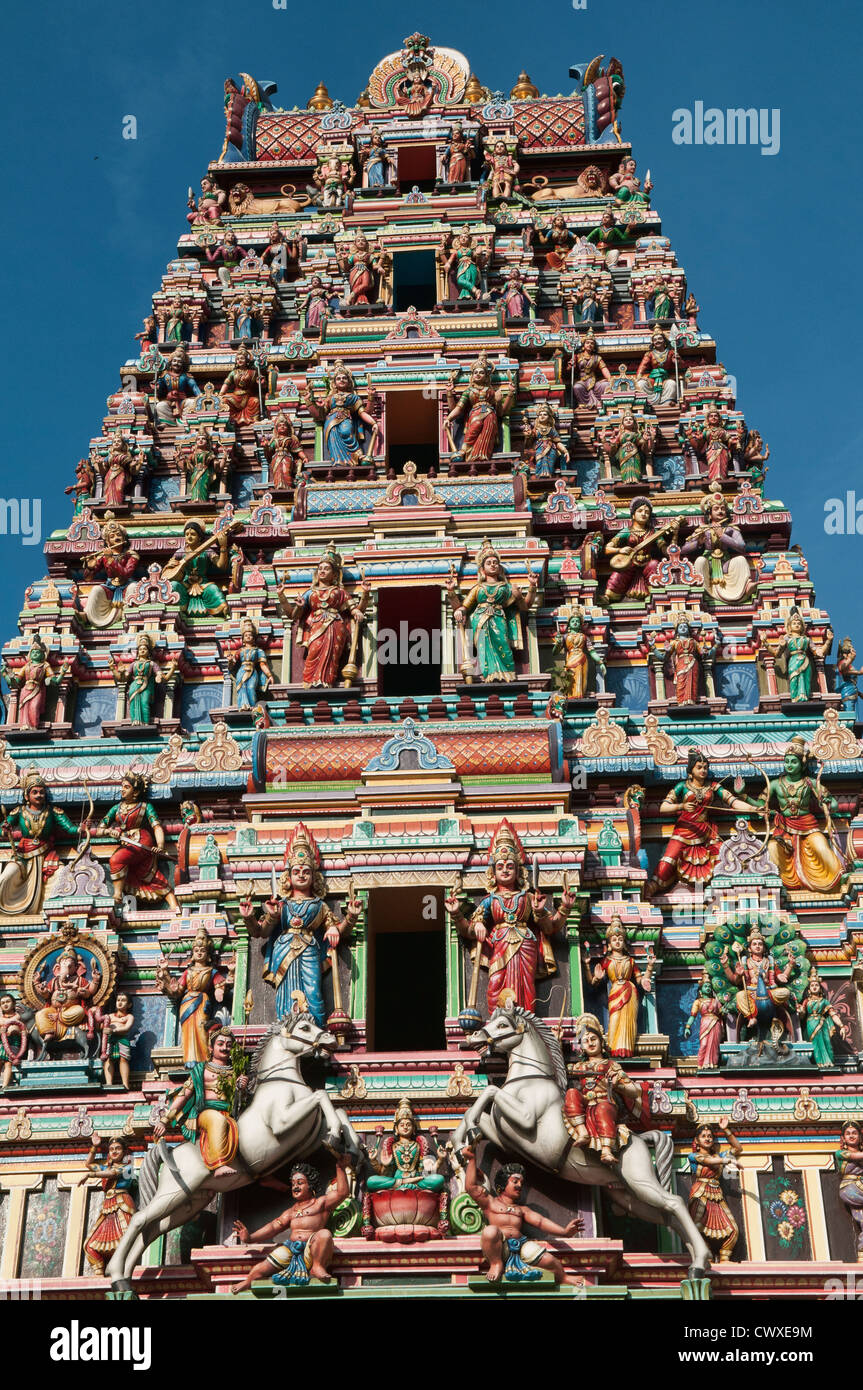 The Colorful Sri Mahamariamman Hindu Temple In Kuala Lumpur Malaysia Stock Photo Alamy