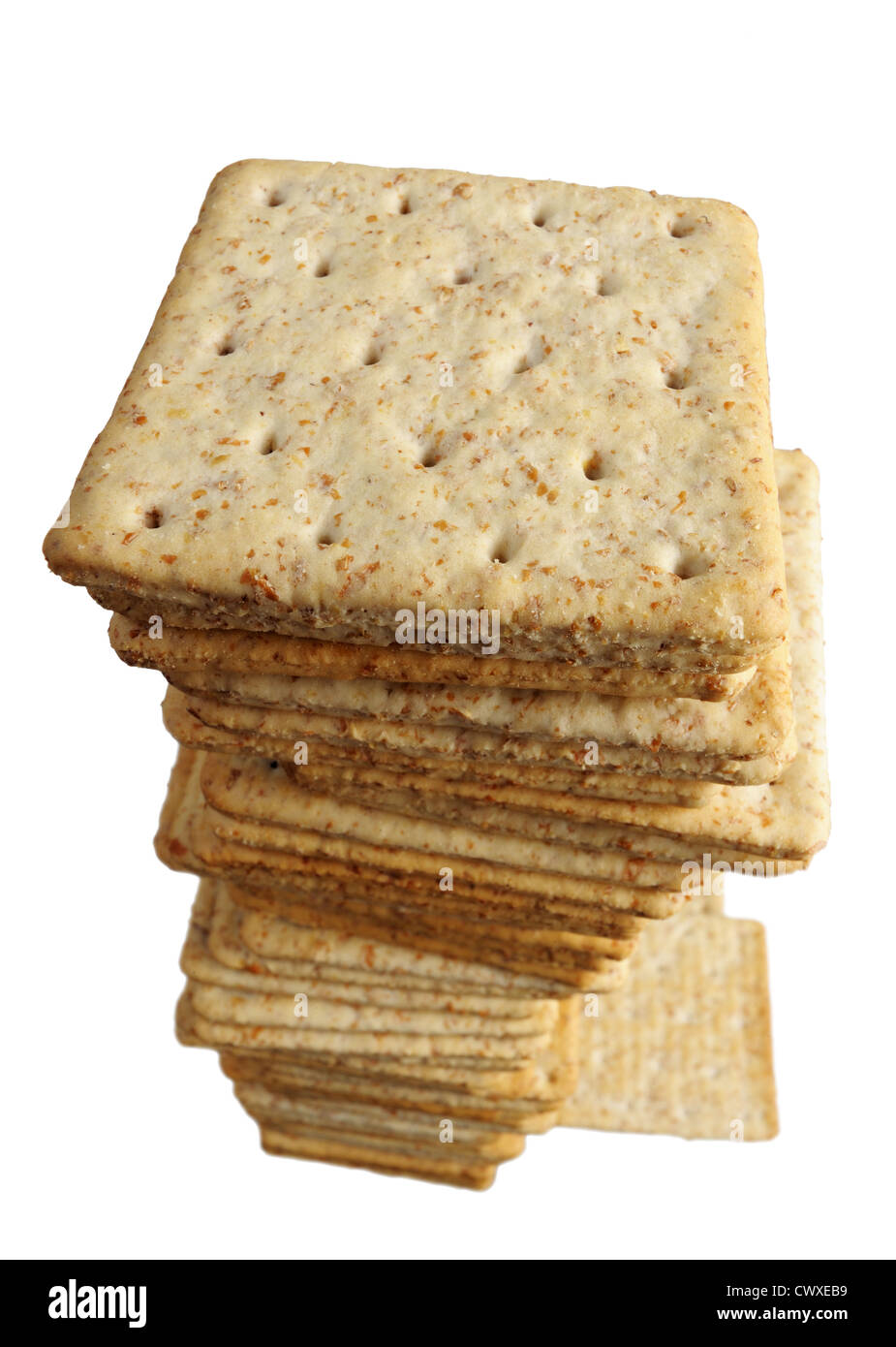Pile of crackers on a white background, isolated Stock Photo - Alamy