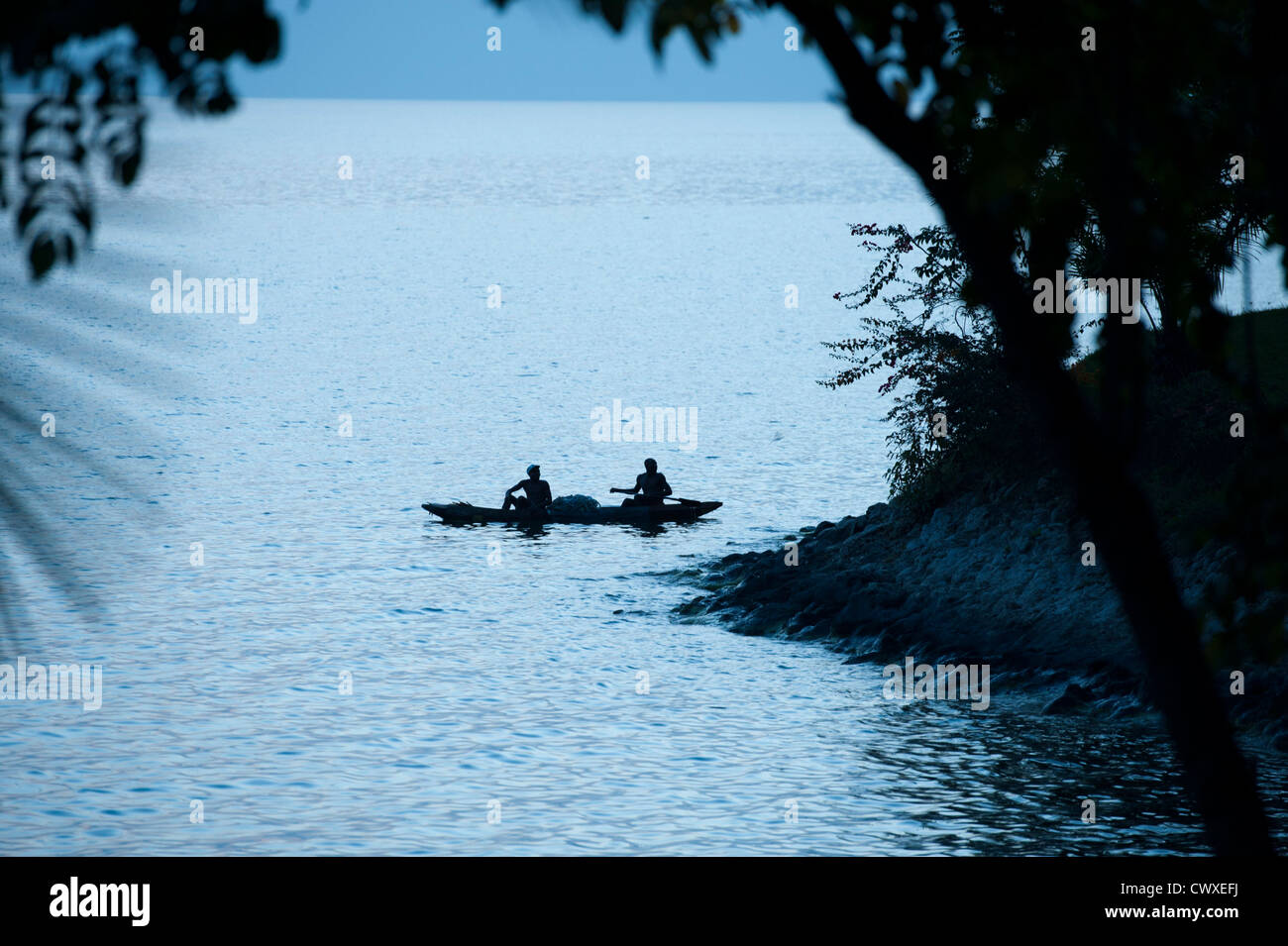 Rwanda lake kivu boat hi-res stock photography and images - Alamy