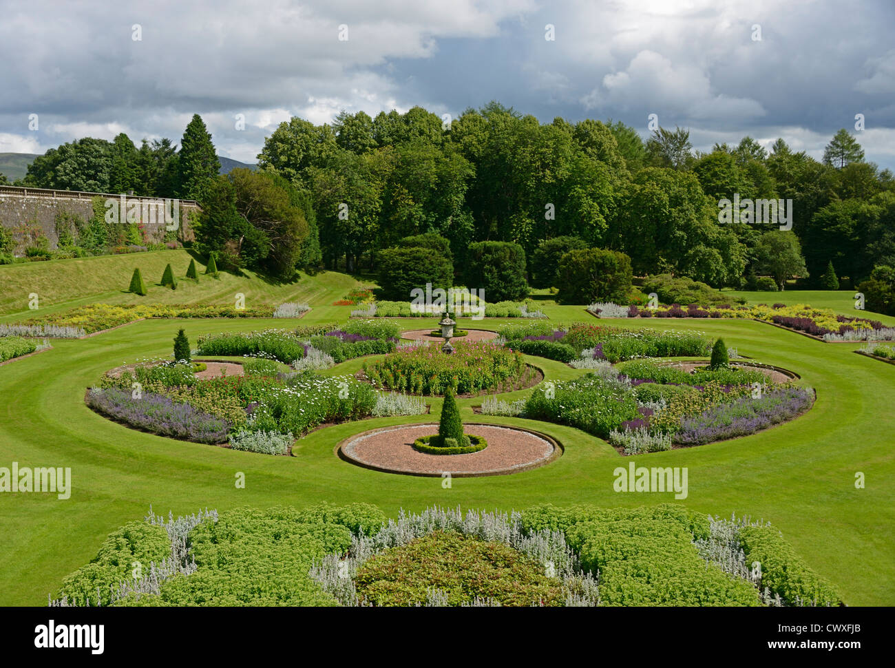 Drumlanrig Castle garden, Queensberry Estate, Dumfries and Galloway