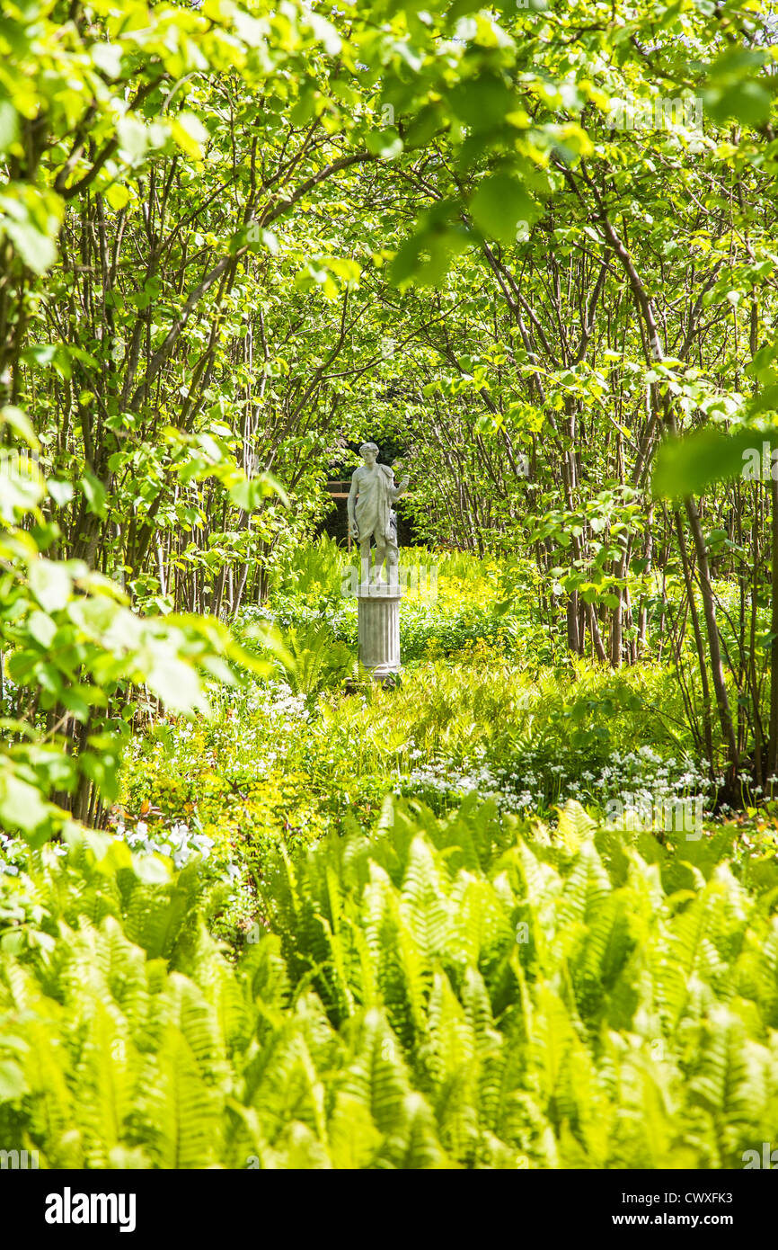 Statue in gardens at Sissinghurst Castle, Kent, England, UK formerly an