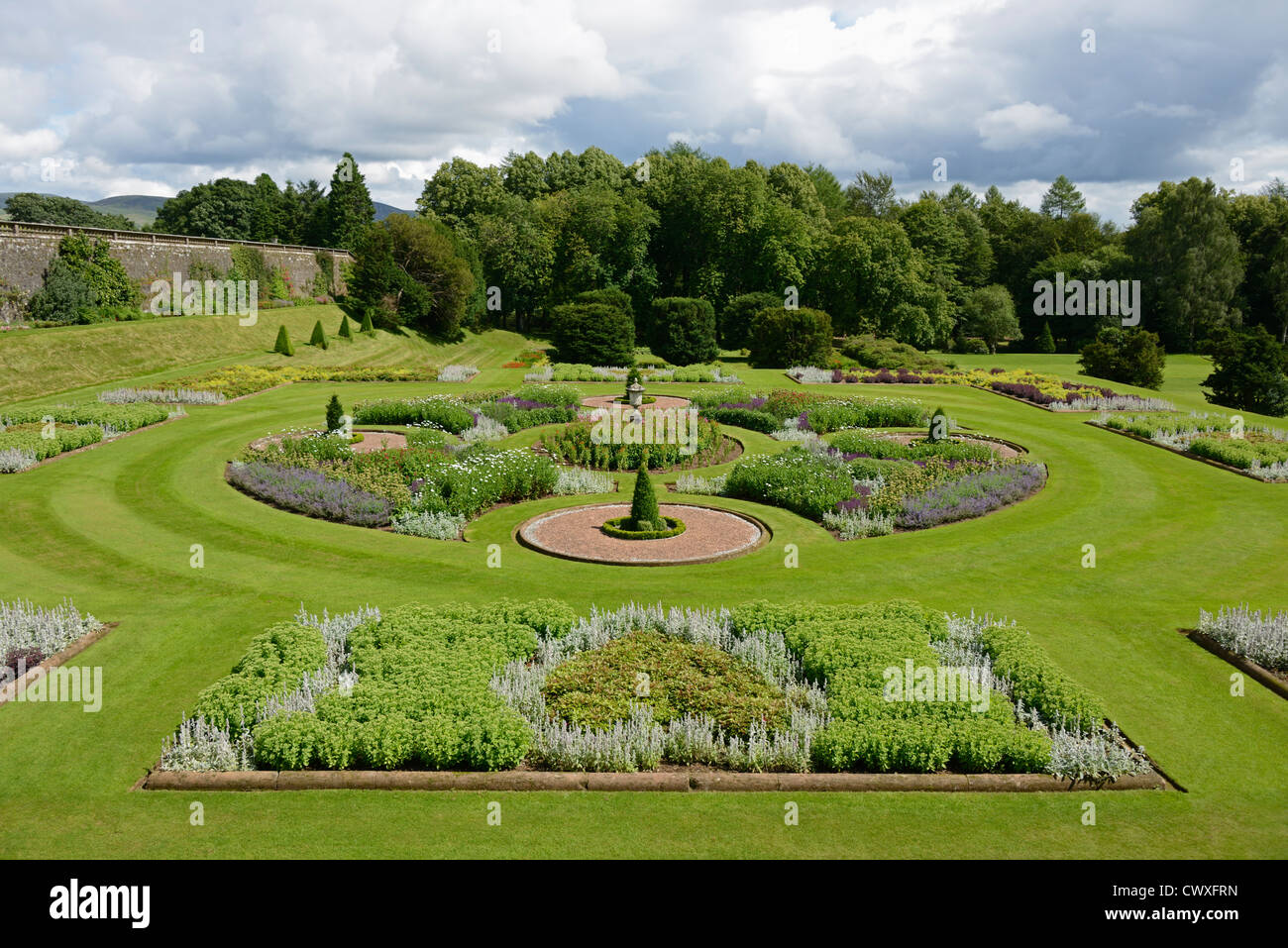 Drumlanrig Castle garden, Queensberry Estate, Dumfries and Galloway