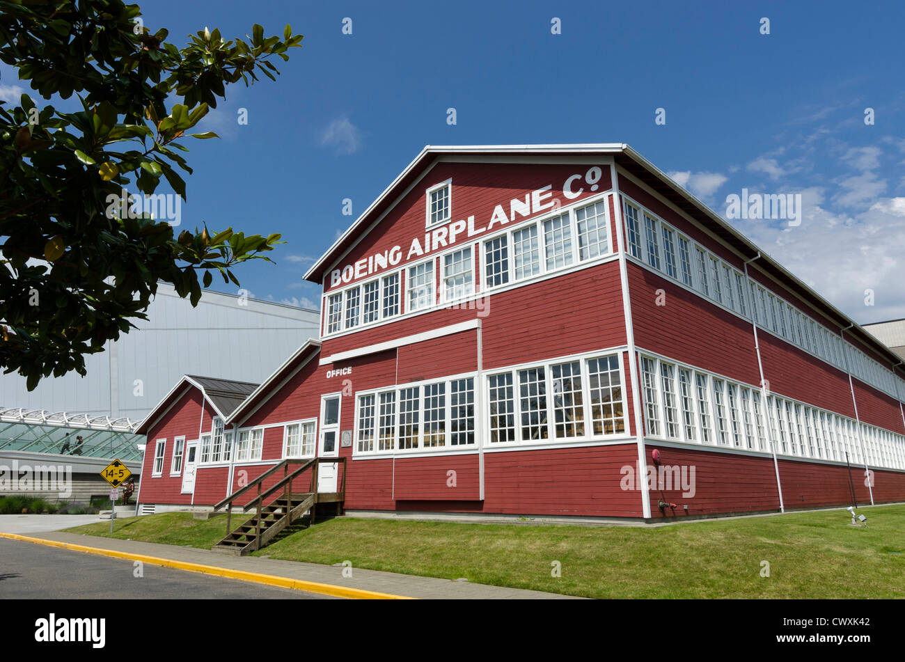The old Boeing Offices at the Museum of Flight, Seattle, USA Stock Photo