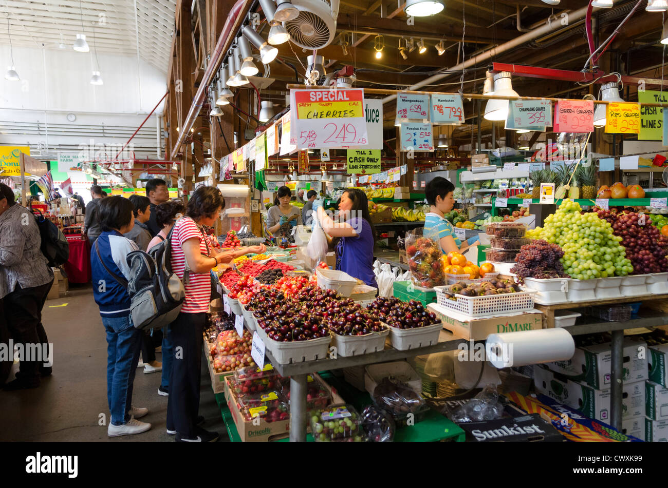At Granville Island market, Vancouver, Canada Stock Photo Alamy