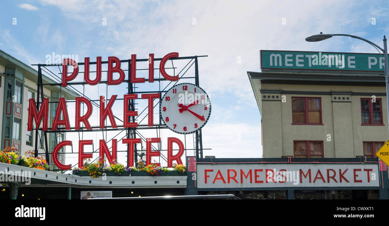 Pike Place Market, Seattle, USA Stock Photo