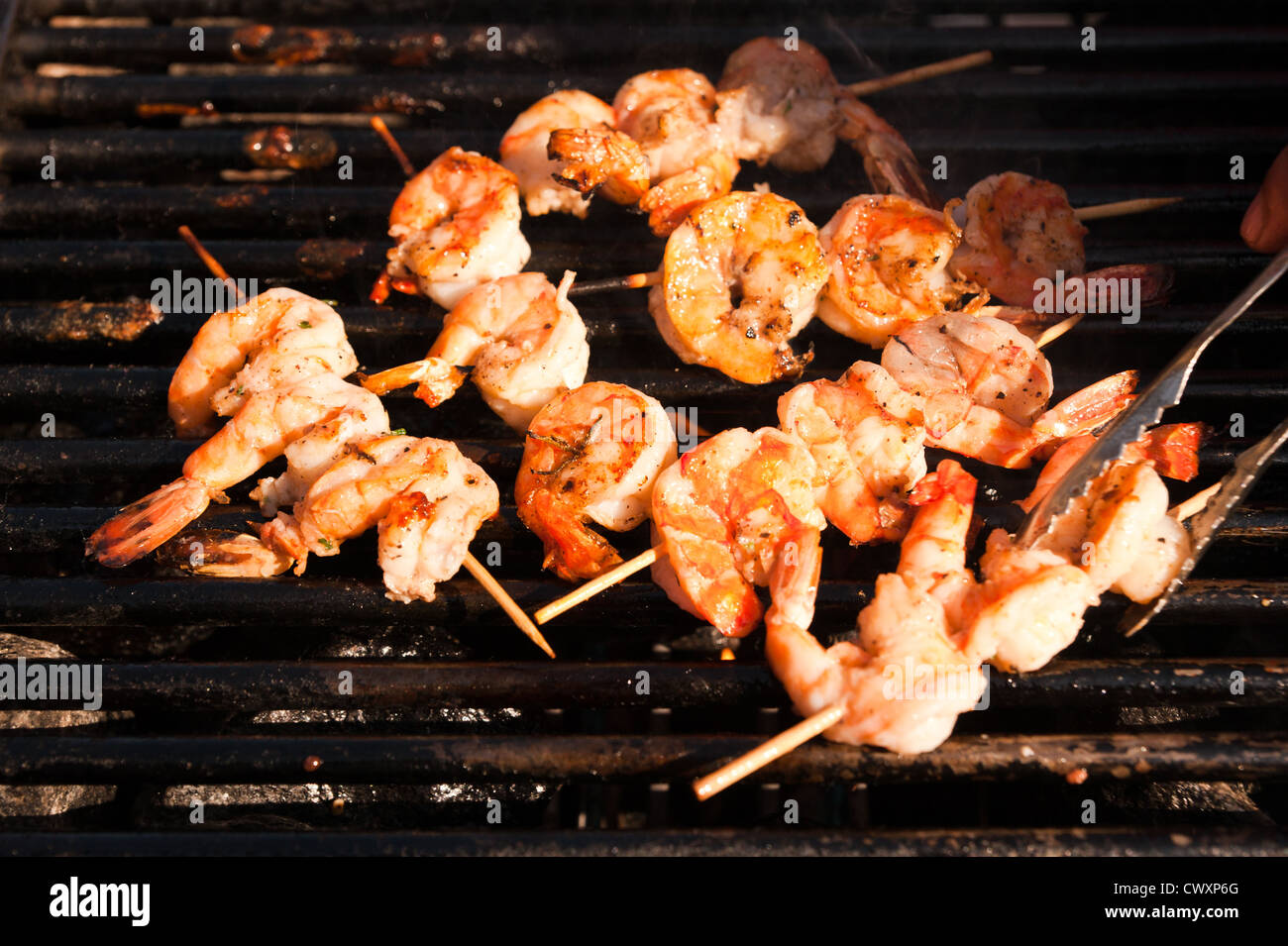 Fresh Jumbo shrimp barbecue Korean style Stock Photo Alamy