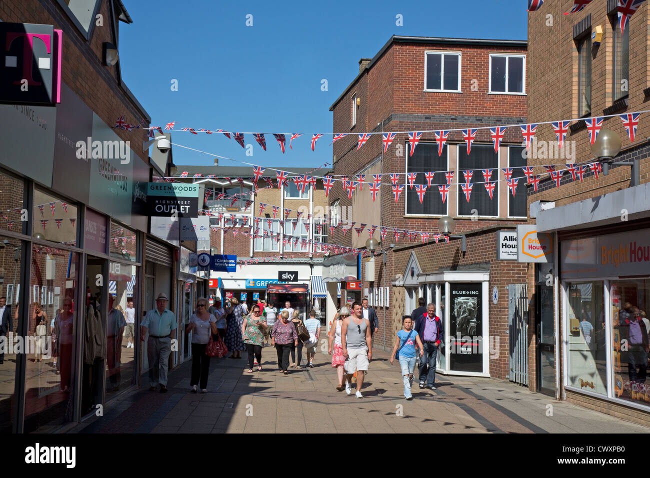 Corby town centre Stock Photo Alamy