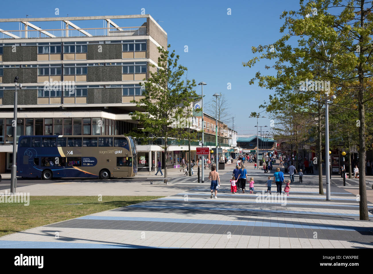 Regeneration in Corby town centre Stock Photo Alamy