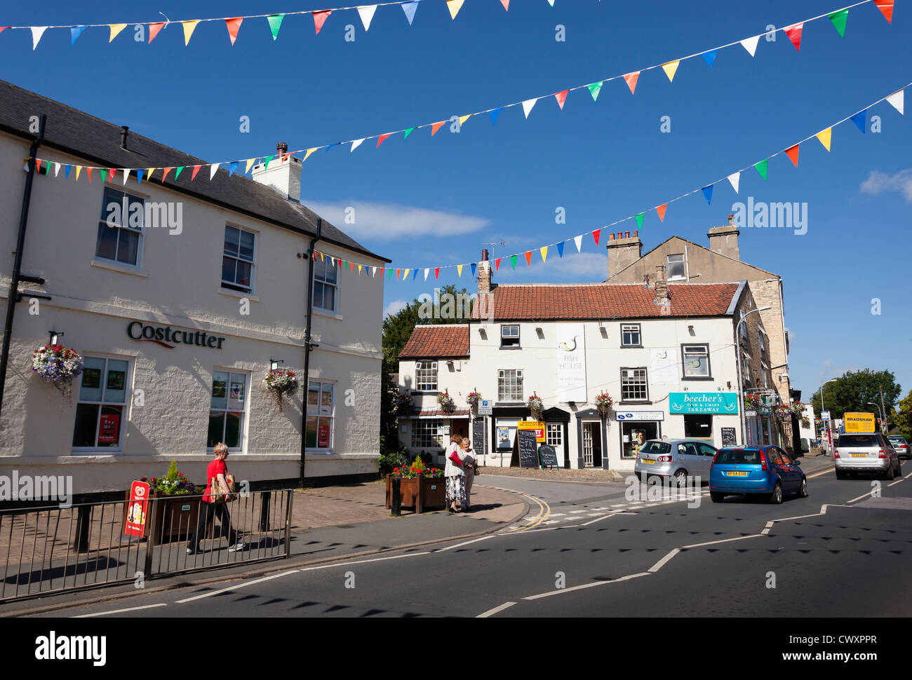 Boston Spa High Street. Boston Spa is a village on the River
