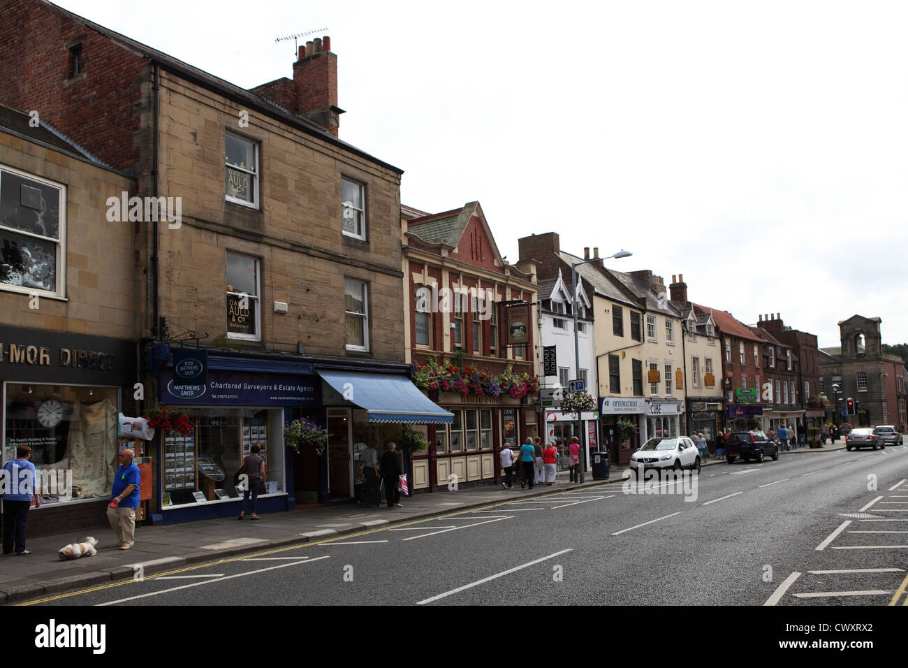 Newgate Street in Morpeth, Northumberland, England Stock Photo Alamy