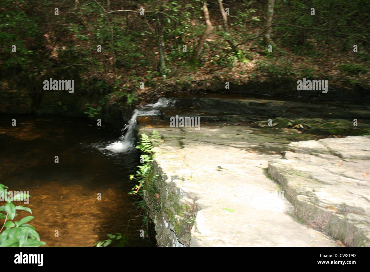 waterfall stream creek picture landscape Stock Photo