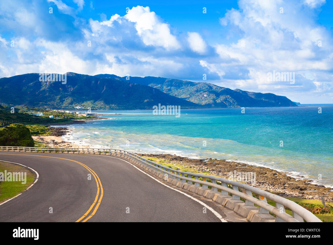coastline of kenting national park in taiwan Stock Photo