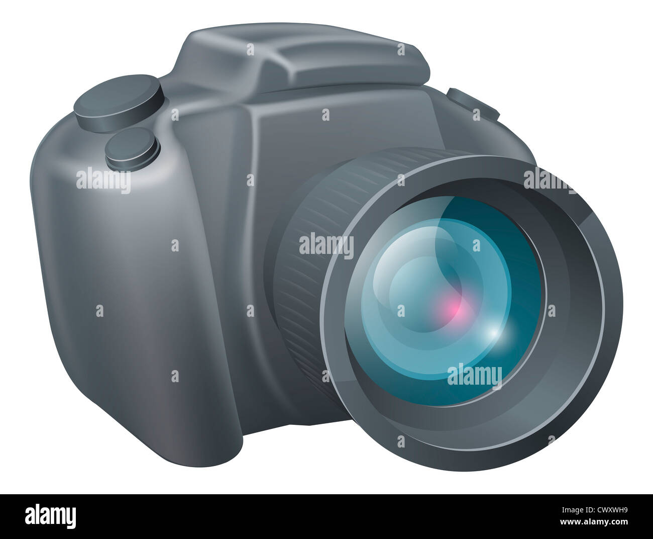 An illustration of a cartoon DSLR style camera Stock Photo Alamy