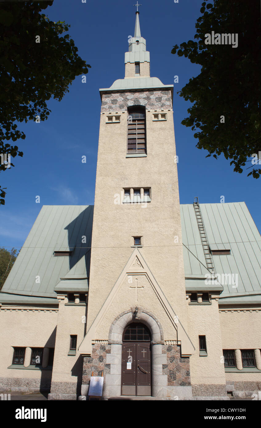 Lutheran Church of the Transfiguration, Zelenogorsk, Saint Petersburg, Russia. Stock Photo