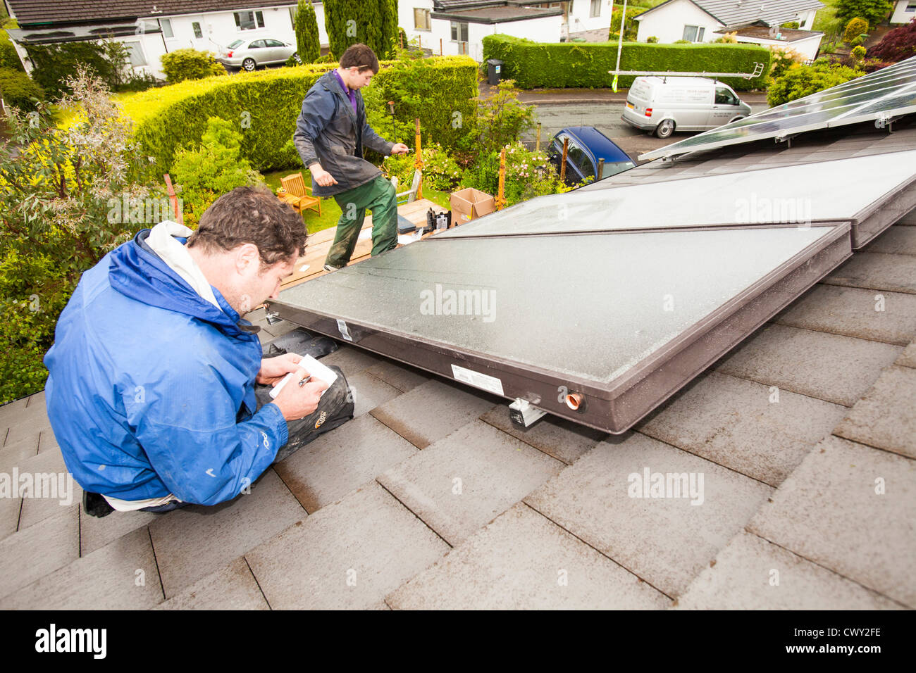 Solar panel roof electricity hi-res stock photography and images - Alamy